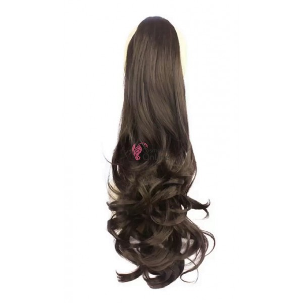 Extensie de par coada ondulata glamour 70 cm 4330H6 Saten Inchis
